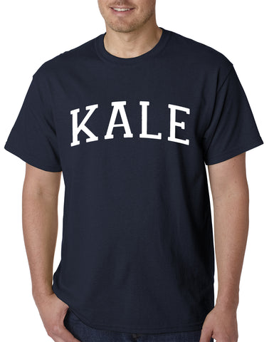 White Print Kale Mens T-shirt