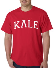 White Print Kale Mens T-shirt