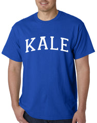 White Print Kale Mens T-shirt