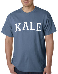 White Print Kale Mens T-shirt