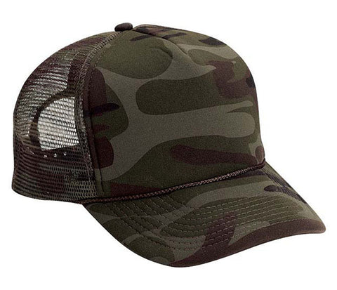 Woodland Camouflage Mesh Trucker Hat 