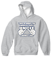 World's Best Uncle Adult Hoodie