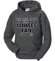 Yankee Fan Till I Die Adult Hoodie