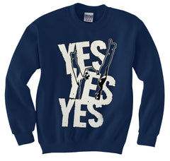 Yes Yes Yes  Crew Neck Sweatshirt