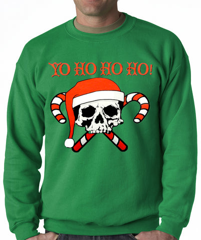 Yo Ho Ho Ho Pirate Christmas Adult Crewneck