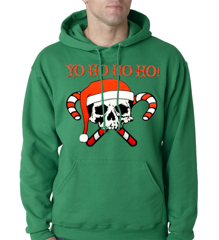 Yo Ho Ho Ho Pirate Christmas Adult Hoodie