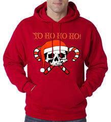 Yo Ho Ho Ho Pirate Christmas Adult Hoodie