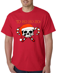 Yo Ho Ho Ho Pirate Christmas Mens T-shirt