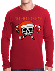 Yo Ho Ho Ho Pirate Christmas Thermal Shirt
