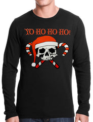 Yo Ho Ho Ho Pirate Christmas Thermal Shirt