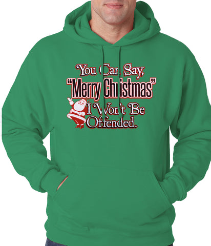 You Can Say Merry Christmas Funny Adult Hoodie
