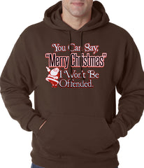 You Can Say Merry Christmas Funny Adult Hoodie