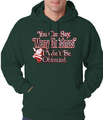 You Can Say Merry Christmas Funny Adult Hoodie