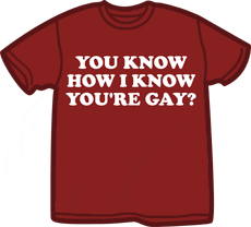 You Know How I Know You're Gay T-Shirt