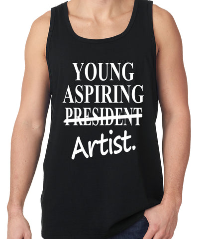 Young Aspiring Artist (President Crossed Out) Tank Top