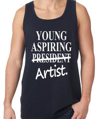 Young Aspiring Artist (President Crossed Out) Tank Top