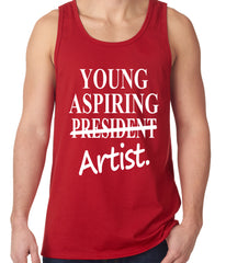 Young Aspiring Artist (President Crossed Out) Tank Top