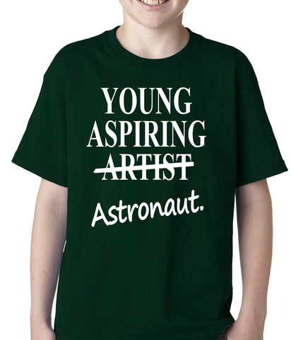 Young Aspiring Astronaut (Artist Crossed Out) Kids T-shirt