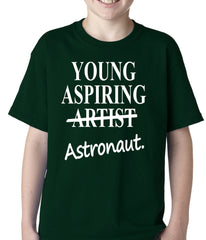 Young Aspiring Astronaut (Artist Crossed Out) Kids T-shirt