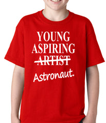 Young Aspiring Astronaut (Artist Crossed Out) Kids T-shirt
