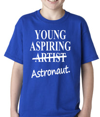 Young Aspiring Astronaut (Artist Crossed Out) Kids T-shirt