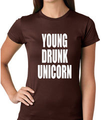 Young Drunk Unicorn Girls T-shirt