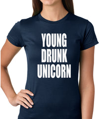 Young Drunk Unicorn Girls T-shirt