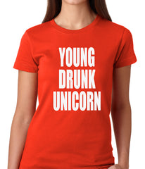 Young Drunk Unicorn Girls T-shirt