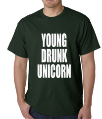 Young Drunk Unicorn Mens T-shirt