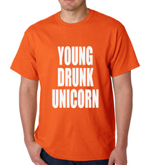 Young Drunk Unicorn Mens T-shirt
