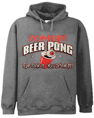 Zombie Beer Pong Adult Hoodie