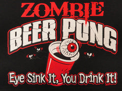 Zombie Beer Pong Adult Hoodie