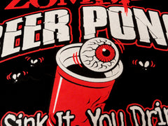 Zombie Beer Pong Adult Hoodie
