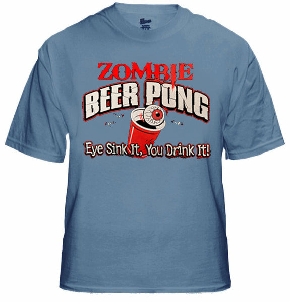 Zombie Beer Pong Mens T-shirt | Be Wild –