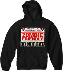 Zombie Friendly Adult Hoodie