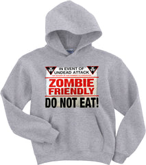 Zombie Friendly Adult Hoodie