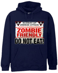Zombie Friendly Adult Hoodie