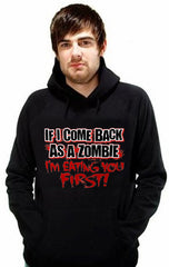 Zombie Hoodies - Eat You First Adult Hoodie