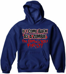Zombie Hoodies - Eat You First Adult Hoodie