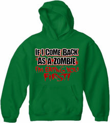 Zombie Hoodies - Eat You First Adult Hoodie