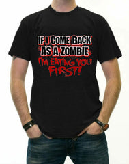 Zombie Tees - Eating You First Men's T-Shirt