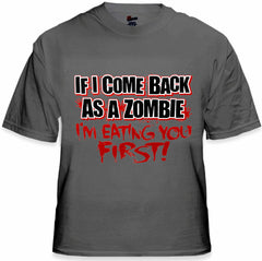 Zombie Tees - Eating You First Men's T-Shirt