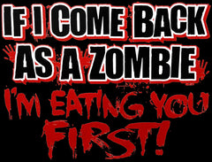 Zombie Tees - Eating You First Men's T-Shirt
