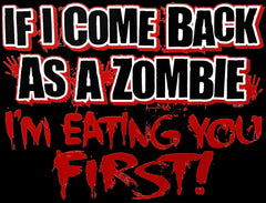 Zombie Tees - Eating Your First Women's T-Shirt
