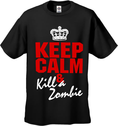 Zombie Tees - Keep Calm And Kill A Zombie Men's T-Shirt